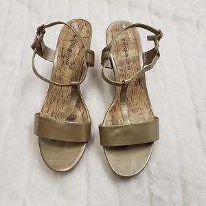 Bandolino Cork wedge sandals size 8